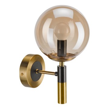 Φωτιστικό τοίχου ROLLO 1xE14/5W/230V χρυσό/φιμέ μπεζ
