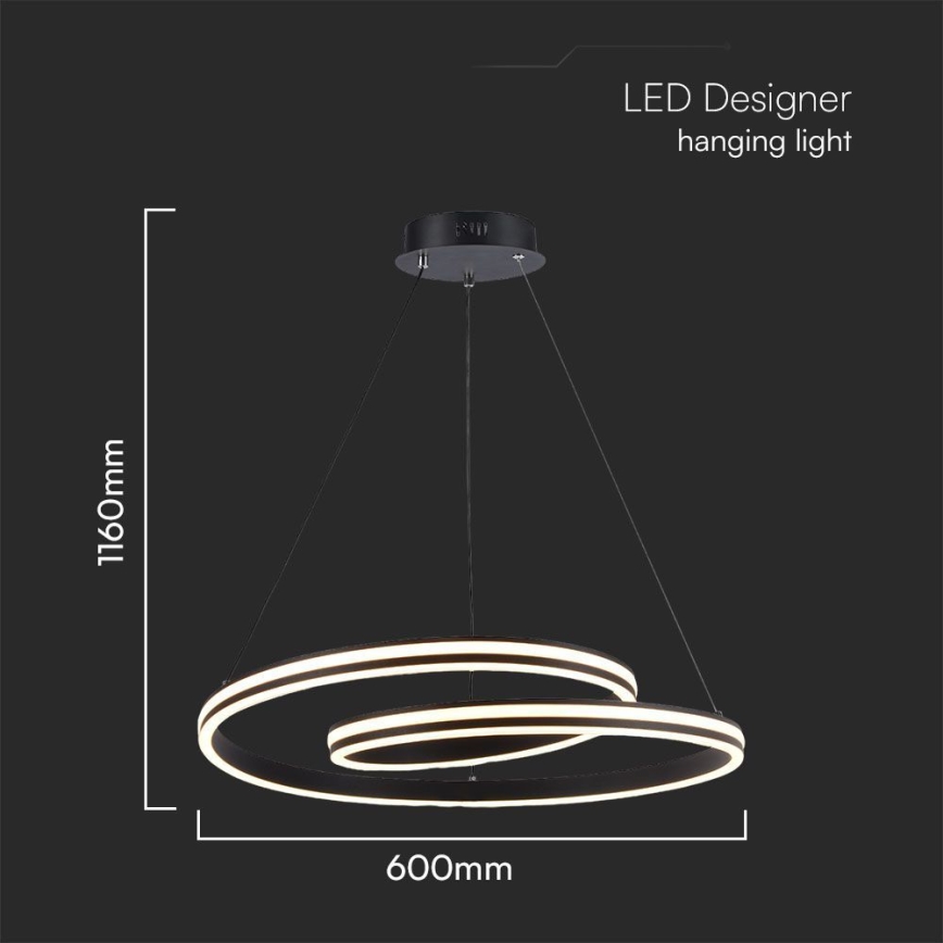  Κρεμαστό φωτιστικό οροφής LED LED/40W/230V 3000/4000/6400K