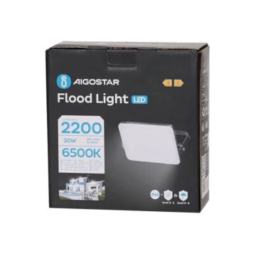 Aigostar - LED Προβολέας LED/20W/230V 6500K IP65 μαύρο