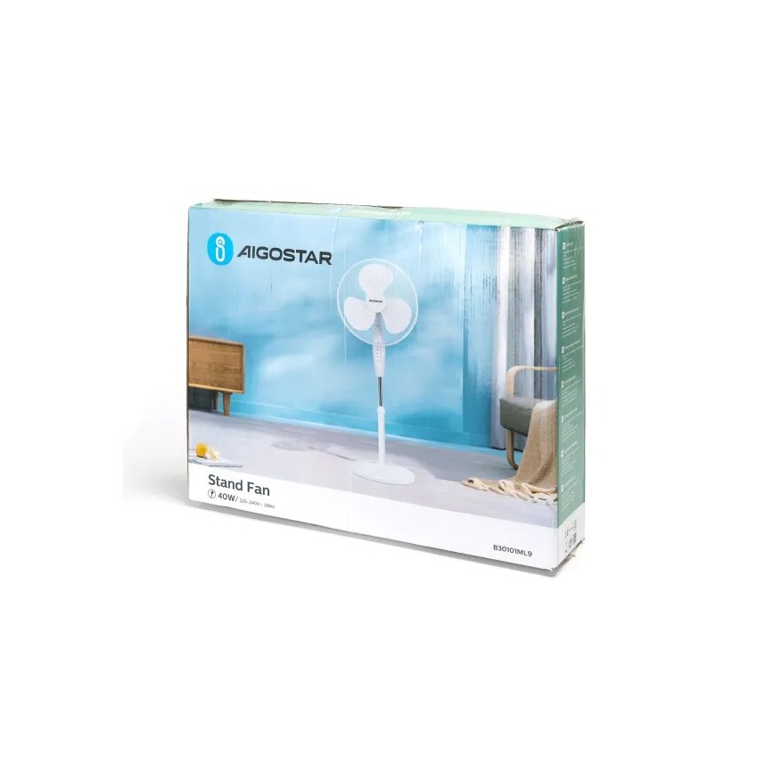 Aigostar - Βάση ανεμιστήρα 40W/230V λευκό