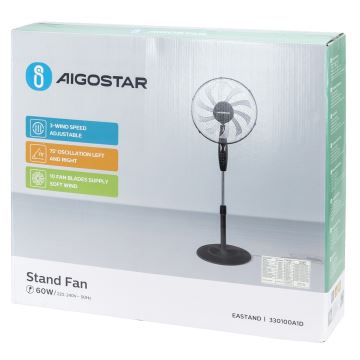 Aigostar - Βάση ανεμιστήρα 60W/230V μαύρο