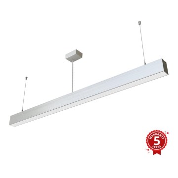 APLED -  Κρεμαστό φωτιστικό οροφής LED LOOK LED/46W/230V 4000K 120 cm ασημί