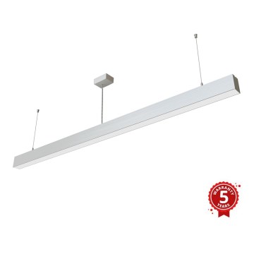 APLED -  Κρεμαστό φωτιστικό οροφής LED LOOK LED/58W/230V 4000K 150 cm ασημί