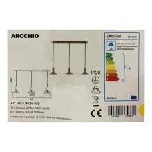 Arcchio - Κρεμαστό φωτιστικό οροφής ράγα JAIKA 3xE27/60W/230V
