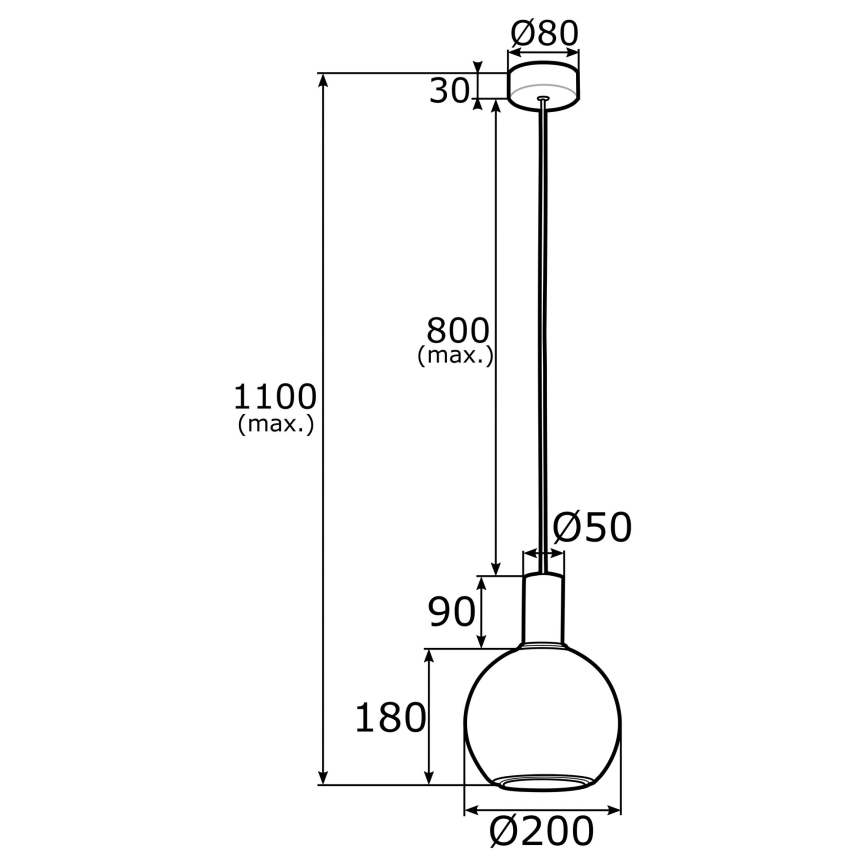 Argon 4357 - Κρεμαστό φωτιστικό οροφής SAGUNTO 1xE27/15W/230V δ. 20 cm ορείχαλκος