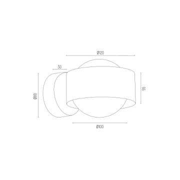 Argon 8567 - Επιτοίχιο φωτιστικό μπάνιου MASSIMO PLUS 1xG9/6W/230V IP44 χρυσαφί