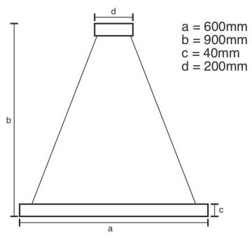 Brilagi - Led Dimmable κρεμαστό φωτιστικό οροφής CIRCLE LED/42W/230V 3000-6500K + τηλεχειριστήριο