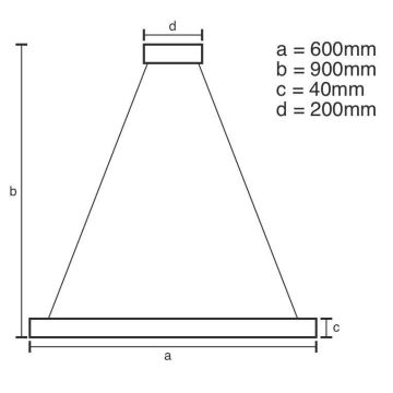 Brilagi - Led Dimmable κρεμαστό φωτιστικό οροφής CIRCLE LED/42W/230V 3000-6500K + τηλεχειριστήριο