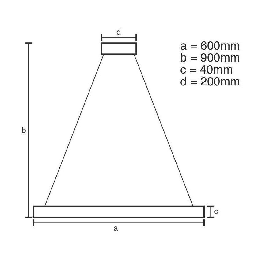 Brilagi - Led Dimmable κρεμαστό φωτιστικό οροφής CIRCLE LED/42W/230V 3000-6500K + τηλεχειριστήριο