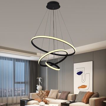 Brilagi - Led Dimmable κρεμαστό φωτιστικό οροφής CIRCLE LED/90W/230V 3000-6500K + τηλεχειριστήριο