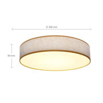 Brilagi - LED Dimmable φωτιστικό οροφής CARMEN LED/48W/230V 3000-6500K διάμετρος 40 cm + τηλεχειριστήριο