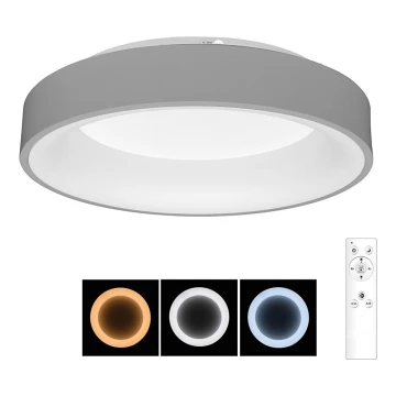 Brilagi - LED Dimmable φωτιστικό οροφής FALCON LED/40W/230V 3000-6500K γκρι + τηλεχειριστήριο