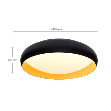 Brilagi - LED Dimmable φωτιστικό οροφής LIVIA LED/48W/230V 3000-6500K διάμετρος 42 cm + τηλεχειριστήριο