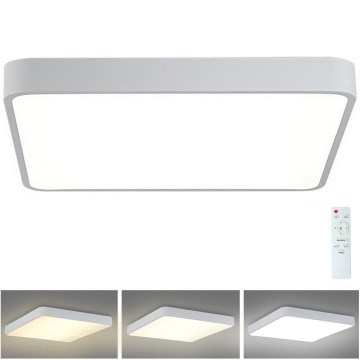 Brilagi - LED Dimmable φωτιστικό οροφής POOL LED/48W/230V 3000-6000K 50x50 cm λευκό + τηλεχειριστήριο