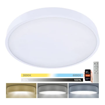 Brilagi - LED Dimmable φωτιστικό οροφής POOL SMART LED/60W/230V 50 cm 3000-6000K Wi-Fi Tuya + τηλεχειριστήριο λευκό