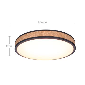 Brilagi - LED Dimmable φωτιστικό οροφής ROSA LED/48W/230V 3000-6500K διάμετρος 38 cm + τηλεχειριστήριο