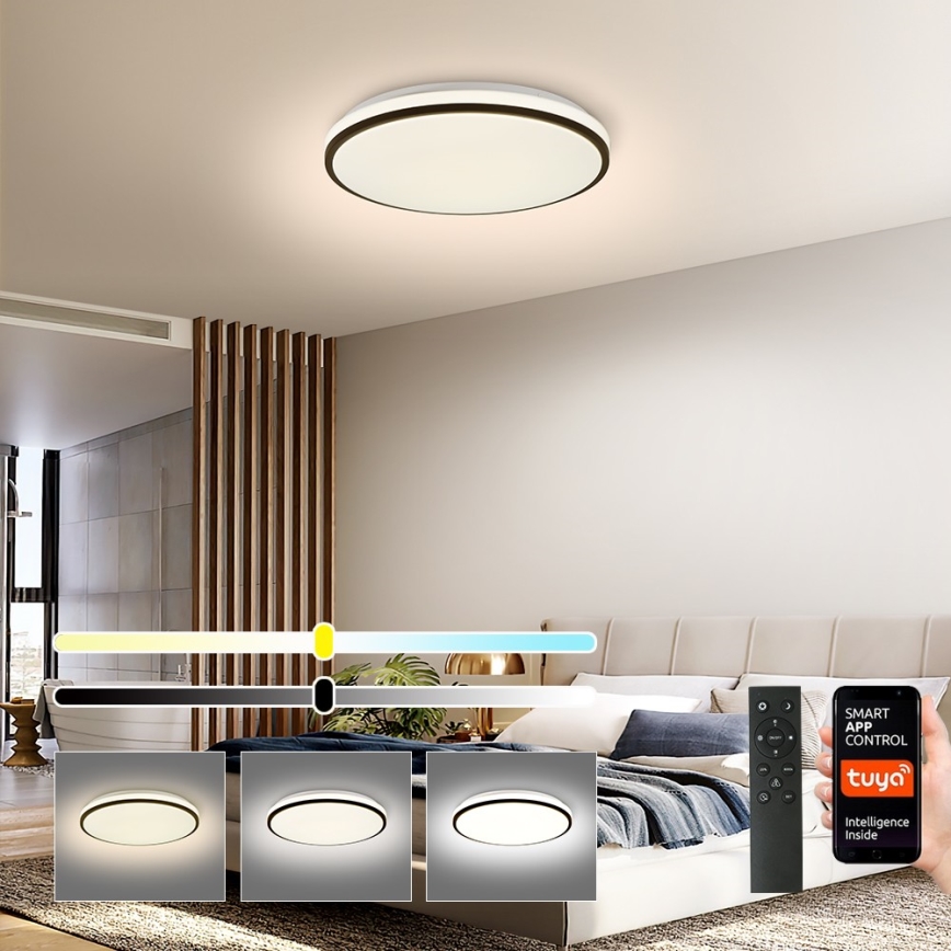 Brilagi - LED Dimmable φωτιστικό οροφής SMART LED/28W/230V 3000-6000K διάμετρος 35 cm Wi-Fi Tuya + τηλεχειριστήριο