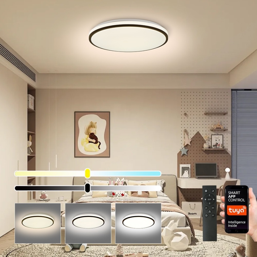 Brilagi - LED Dimmable φωτιστικό οροφής SMART LED/36W/230V 3000-6000K διάμετρος 45 cm Wi-Fi Tuya + τηλεχειριστήριο