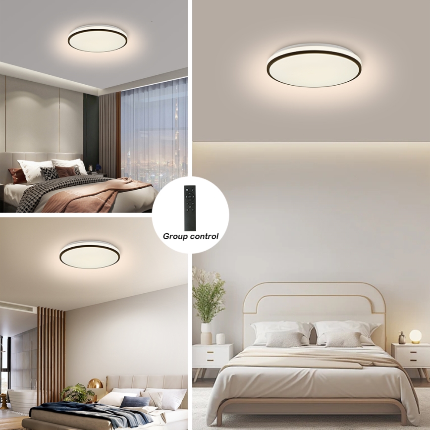 Brilagi - LED Dimmable φωτιστικό οροφής SMART LED/28W/230V 3000-6000K διάμετρος 35 cm Wi-Fi Tuya + τηλεχειριστήριο