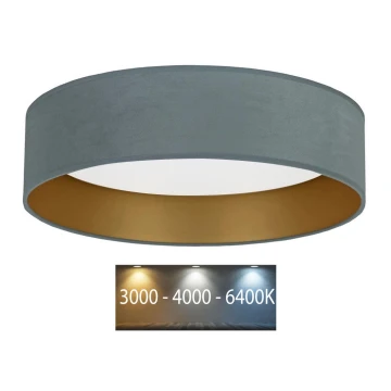 Brilagi - LED Φωτιστικό οροφής VELVET LED/24W/230V 3000/4000/6400K μέντα/χρυσό