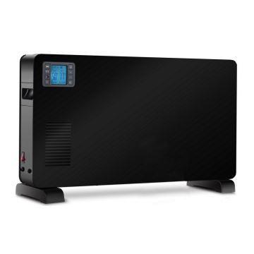 Brilagi - Ηλεκτρικός θερμοπομπός 1000/1300/2300W LCD/timer/TURBO/θερμοστάτης μαύρο + τηλεχειριστήριο