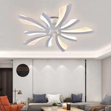 Brilagi -Πλαφονιέρα οροφής ντιμαριζόμενη LED TWIST LED/55W/230V 3000-6500K λευκό + τηλεχειριστήριο