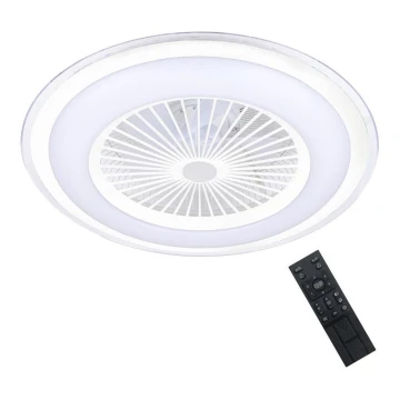 Brilagi - Φωτιστικό LED Dimmable με ανεμιστήρα RONDA LED/48W/230V 3000-6000K λευκό + τηλεχειριστήριο