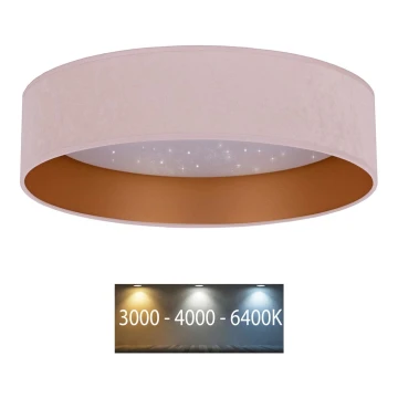 Brilagi - Φωτιστικό οροφής LED VELVET STAR LED/24W/230V δ. 40 cm 3000K/4000K/6400K ροζ/χρυσό