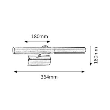 Brilagi - Φωτιστικό πίνακα LED DANAE 2xE14/6W/230V λευκό