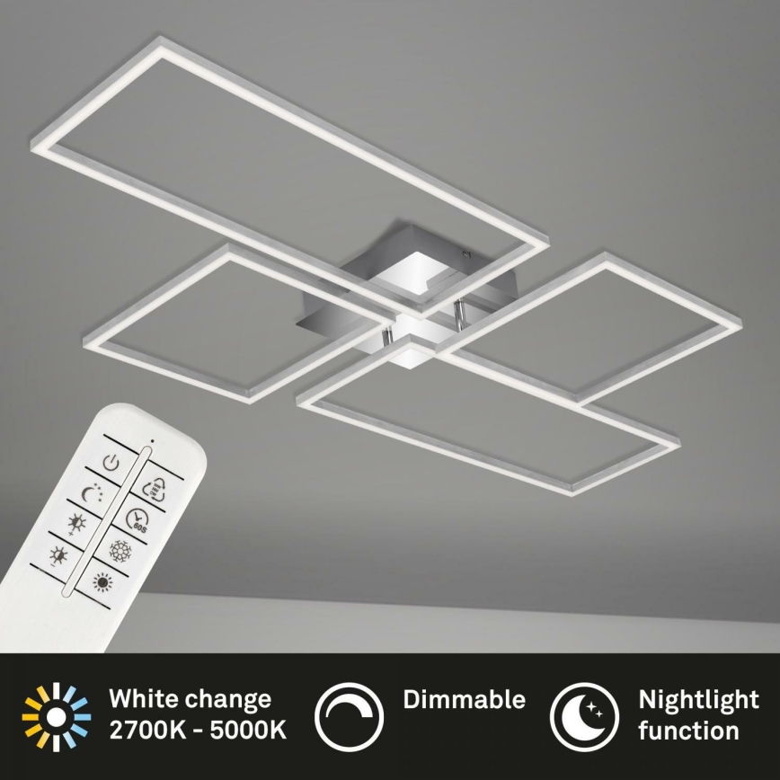 Brilo 3170-018 -Πλαφονιέρα οροφής ντιμαριζόμενη LED FRAME LED/51W/230V 2700-5000K + τηλεχειριστήριο