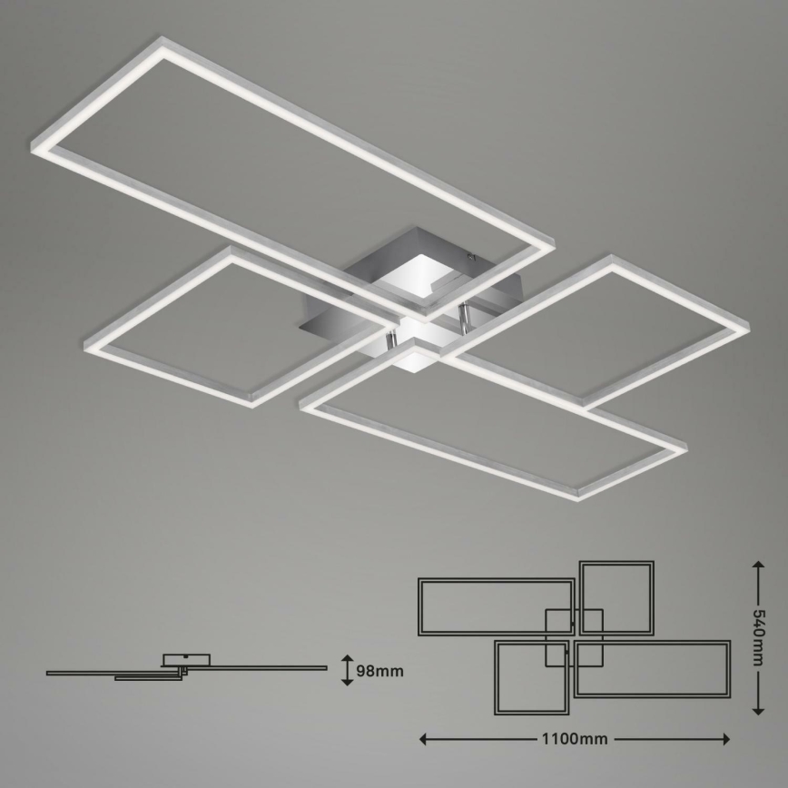 Brilo 3170-018 -Πλαφονιέρα οροφής ντιμαριζόμενη LED FRAME LED/51W/230V 2700-5000K + τηλεχειριστήριο