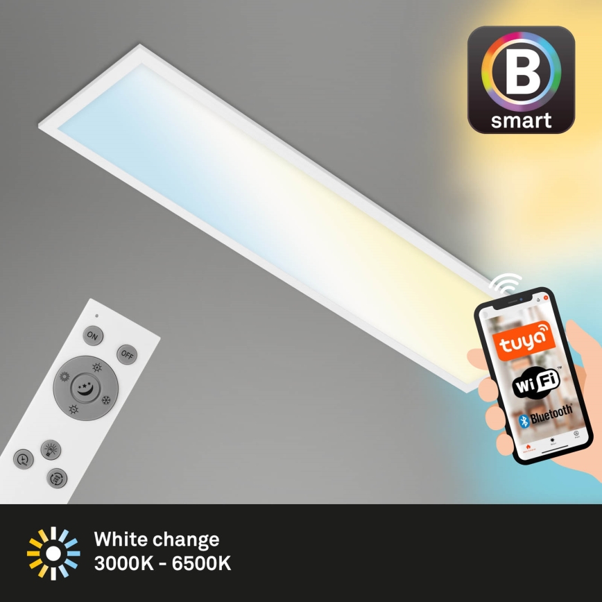 Brilo - LED Dimmable φωτιστικό οροφής PIATTO LED/28W/230V 3000-6500K Wi-Fi Tuya + τηλεχειριστήριο