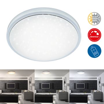 Brilo - LED Dimmable φωτιστικό οροφής STARRY SKY LED/18W/230V 3000-6500K + τηλεχειριστήριο