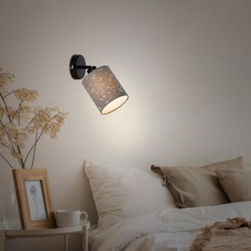 Briloner 2078-014 - Προβολέας τοίχου SPOTLIGHT 1xE27/25W/230V γκρι/μαύρο