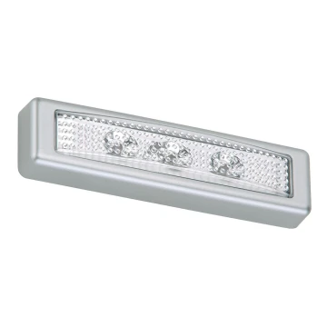 Briloner 2689-034-Φωτιστικό αφής LED LERO LED/0,18W/3xAAA ασημί