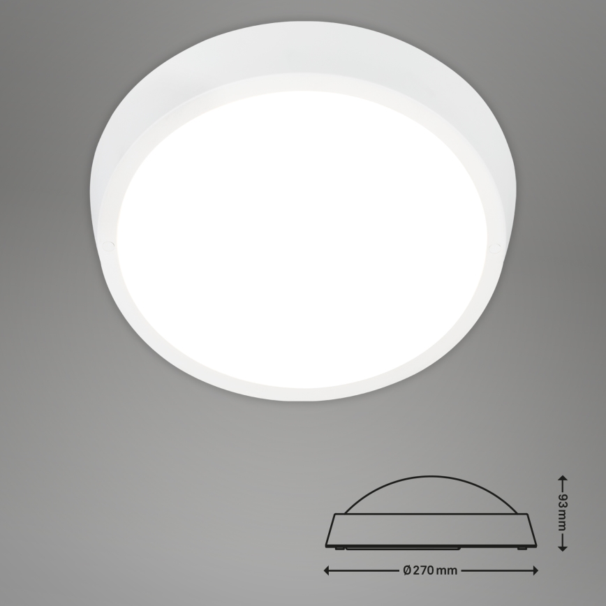 Briloner 3018-016 - Φωτιστικό οροφής εξωτερικού χώρου LED HAGEN LED/24W/230V 4000K IP44 λευκό