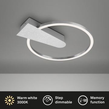 Briloner 3542-018 - LED Dimmable φωτιστικό οροφής NICO LED/12W/230V χρώμιο