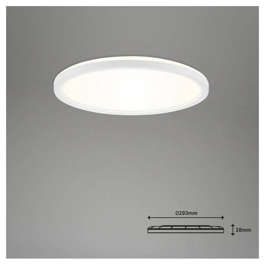 Briloner 7058-016 - LED Φωτιστικό dimming SLIM LED/18W/230V 2700-6500K Wi-Fi Tuya + τηλεχειριστήριο