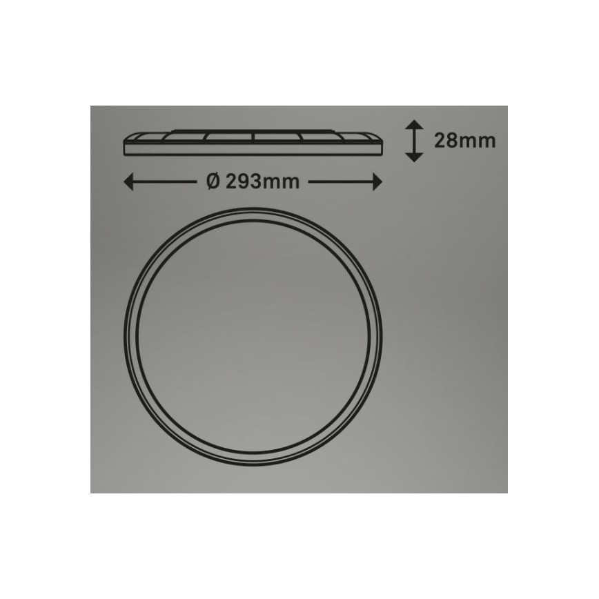 Briloner 7079-015 - LED Dimmable φωτιστικό οροφής SLIM LED/18W/230V 2700-6500K + τηλεχειριστήριο