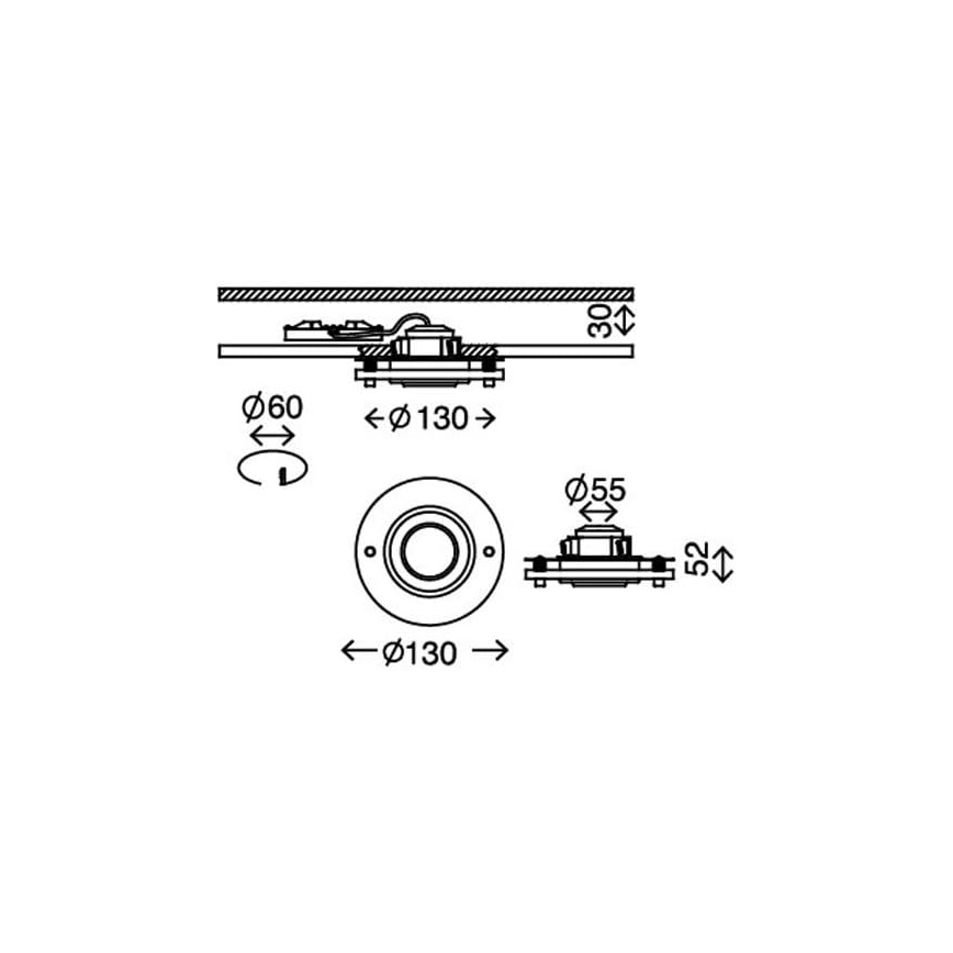 Briloner 7216-012 - Κρεμαστό φωτιστικό οροφής μπάνιου LED ATTACH LED/5W/230V IP44 3000K στρογγυλό