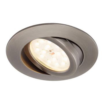 Briloner 7296-011 - LED Dimmable χωνευτό φωτιστικό μπάνιου ATTACH LED/6,5W/230V IP23 ανθρακί