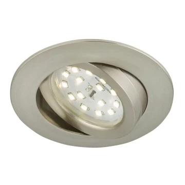 Briloner 7296-012 - LED Dimmable χωνευτό φωτιστικό μπάνιου ATTACH LED/6,5W/230V IP23 χρώμιο