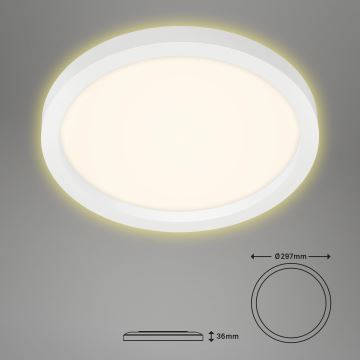 Briloner 7361-016 - Φωτιστικό οροφής LED CADRE LED/18W/230V d. 29,7 cm λευκό