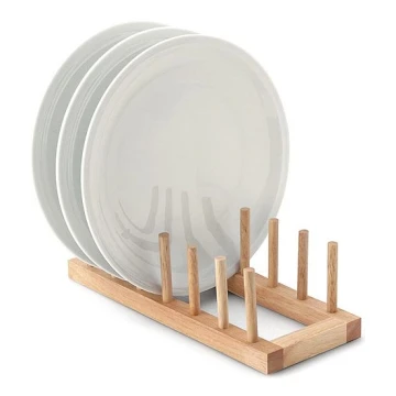 Continenta C3021 - Πιατοθήκη για 6 πιάτα 30x12 cm ξύλο καουτσουκόδεντρου