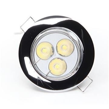 Deko-Light 120018 - Χωνευτό φωτιστικό RUND 1xGU5,3-MR16/35W/12V γυαλιστερό χρώμιο