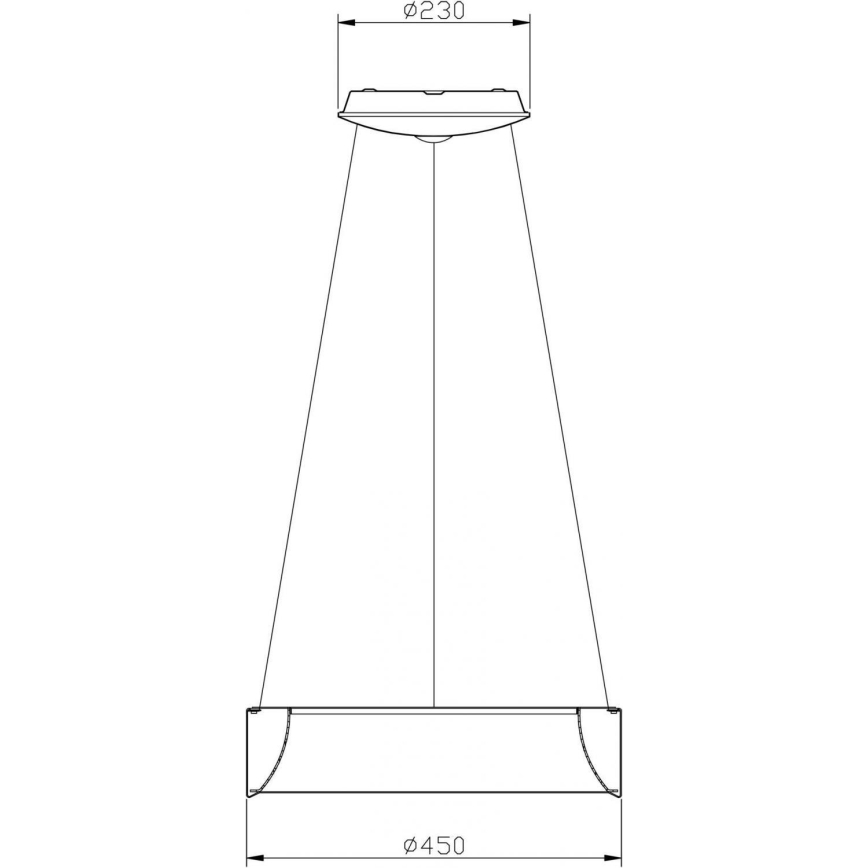 Deko-Light 342122 - Led Dimmable κρεμαστό φωτιστικό οροφής SCULPTORIS LED/27W/230V 3000K διάμετρος 45 cm