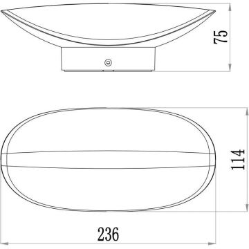 Deko-Light 731078 - Επιτοίχιο φωτιστικό εξωτερικού χώρου LED AVIOR LED/12,7W/230V IP54 ανθρακί