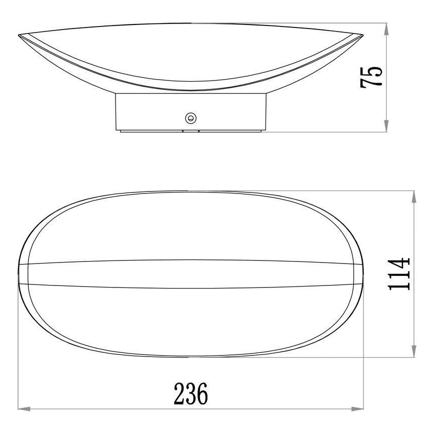 Deko-Light 731078 - Επιτοίχιο φωτιστικό εξωτερικού χώρου LED AVIOR LED/12,7W/230V IP54 ανθρακί