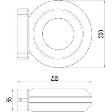 Deko-Light 731081 - Επιτοίχιο φωτιστικό εξωτερικού χώρου LED MUSCAE LED/13W/230V IP54 ανθρακί