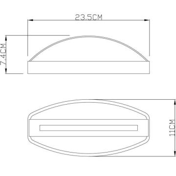 Deko-Light 731093 - Επιτοίχιο φωτιστικό εξωτερικού χώρου LED ERIDANI LED/13W/230V IP44 ανθρακί